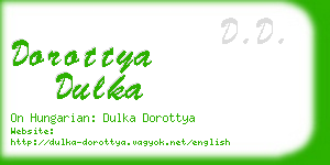 dorottya dulka business card